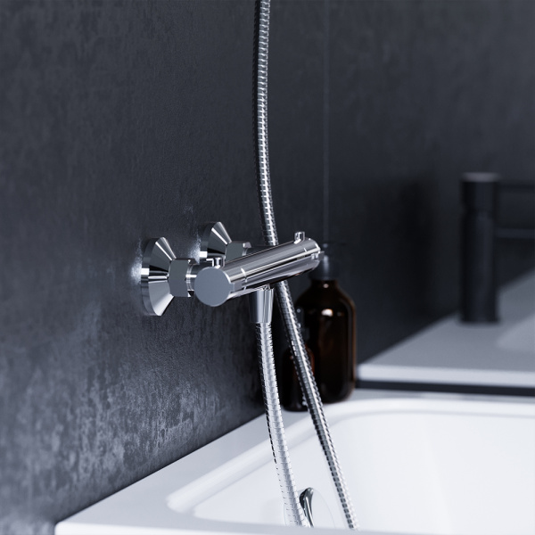 Смеситель для ванны с термостатом Damixa Jupiter 776000000 хром глянцевый