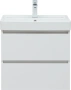Тумба под раковину Aquanet Вега 60 см 00308318 подвесная белая глянцевая