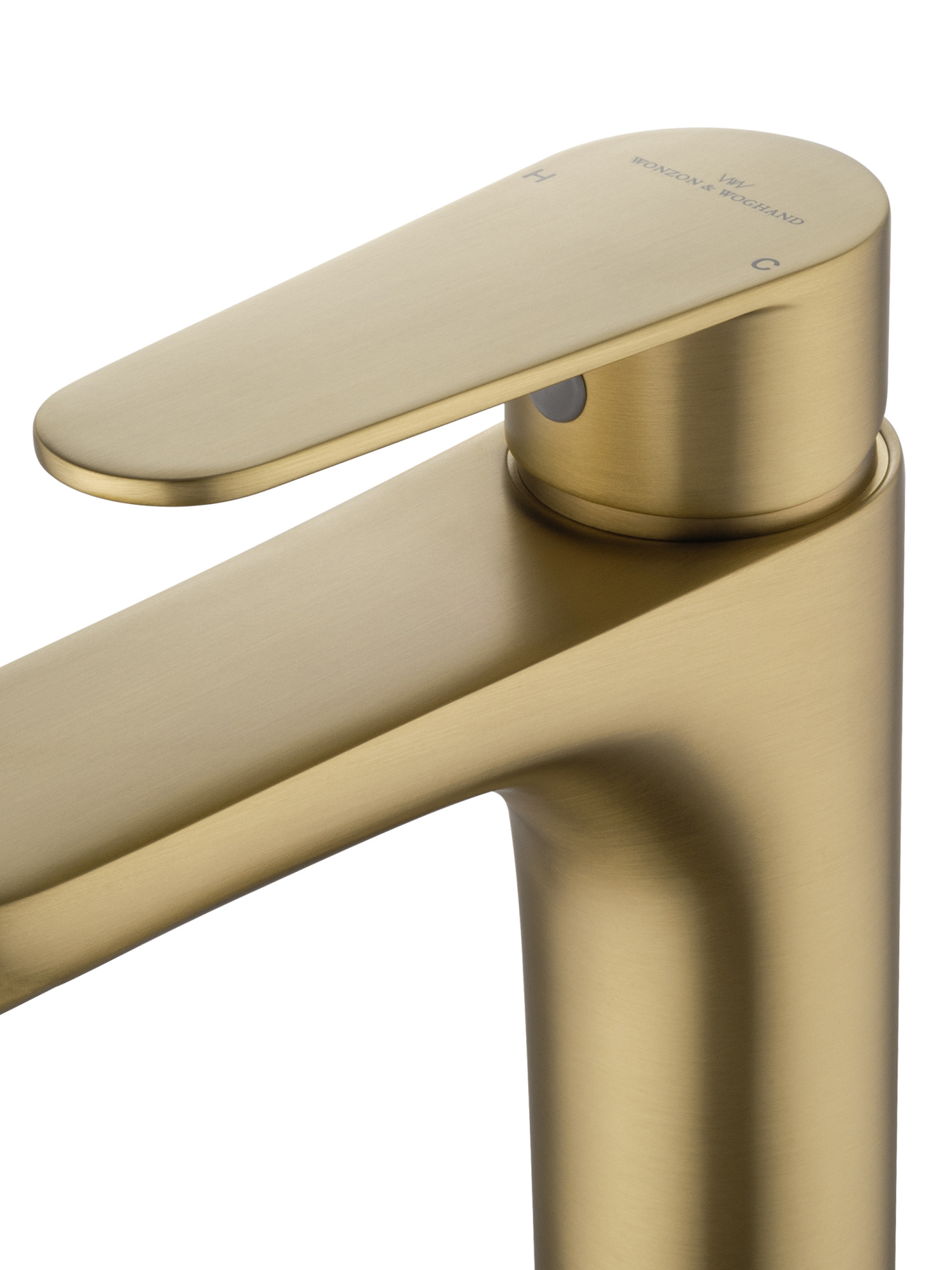 Смеситель для раковины Wonzon & Woghand Alfa WW-A40202-BG золото брашированный