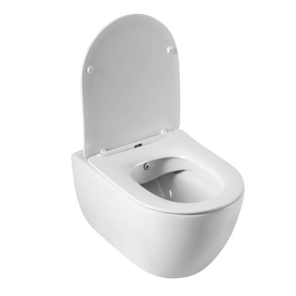 Унитаз подвесной безободковый с функцией биде с сиденьем  Cezares COMFORT CZR-191-TH/BS+CZR-2316-SC Унитаз подвесной безободковый с функцией биде с сиденьем  Cezares COMFORT CZR-191-TH/BS+CZR-2316-SC