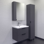 Тумба с раковиной Comforty Лима 60 см 00-00019176 подвесная антрацит