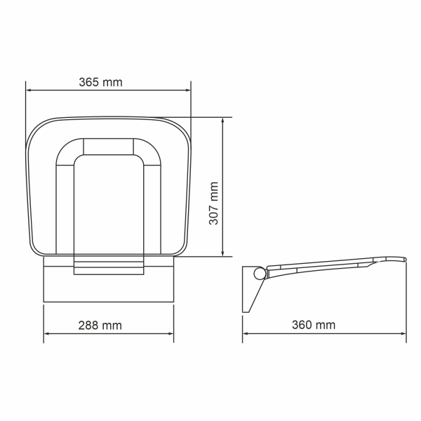 Сиденье для душа WasserKRAFT SS404 Сиденье для душа WasserKRAFT SS404