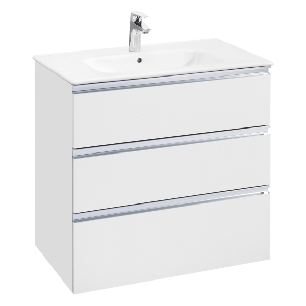 Тумба под раковину Roca The Gap 80 см A857406806 подвесная белая