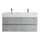 Тумба под раковину Cezares Molveno 46 120 см подвесная beton матовая