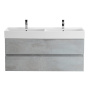 Тумба под раковину Cezares Molveno 46 120 см подвесная beton матовая