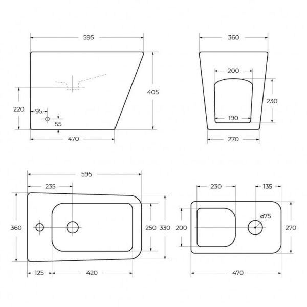 Напольное  BelBagno ARDENTE-R BB003B Напольное  BelBagno ARDENTE-R BB003B