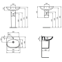 Раковина 55 см Ideal Standard TESI T352301 Раковина 55 см Ideal Standard TESI T352301