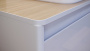 Столешница влагостойкая VELVEX Klaufs 80x45x4 без отверстий МДФ-HPL белая-шатане Столешница влагостойкая VELVEX Klaufs 80x45x4 без отверстий МДФ-HPL белая-шатане