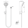 Душевой комплект Ideal Standard IDEALRAIN EVO B2240AA для душа Душевой комплект Ideal Standard IDEALRAIN EVO B2240AA для душа