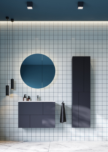 Пенал Roca Luna 40x160 см Z.RU93.0.776.9 подвесной синий