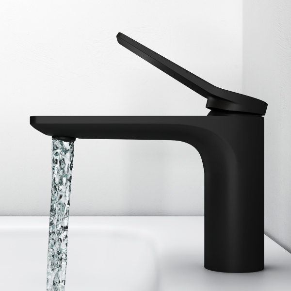 Смеситель для раковины Abelsberg Intensa EGF23520MB вулканический черный матовый