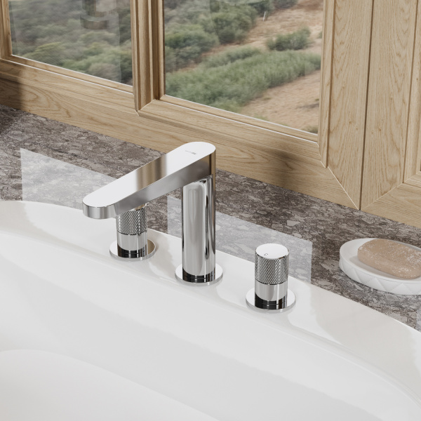 Встраиваемый смеситель для раковины WasserKRAFT Mosel 4635 хромоникелевый глянцевый