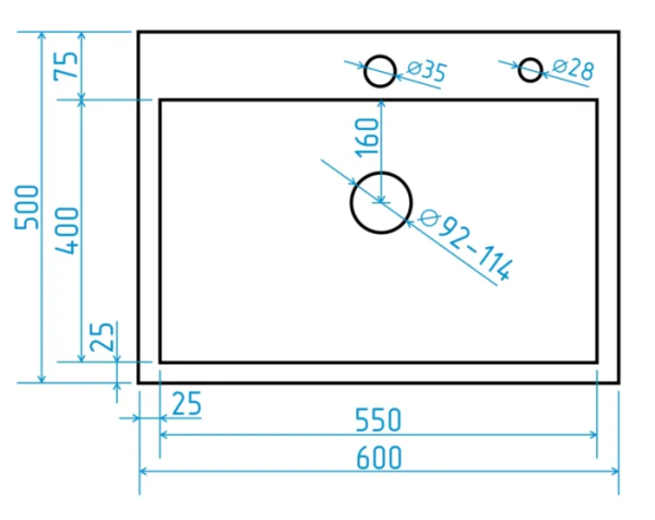 Мойка из нержавеющей стали Santegro 60 см STR6050GD золото