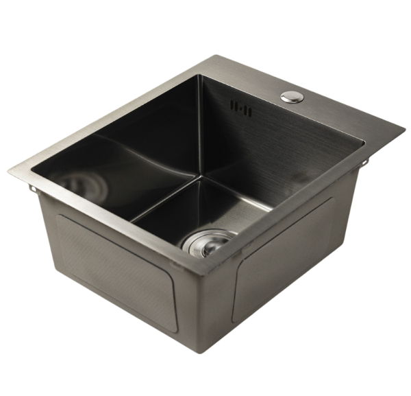Мойка из нержавеющей стали Santegro 40 см STR4050BL графит