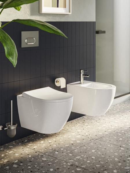 Подвесной безободковый унитаз VitrA Mia Round SmoothFlush 7510B003-0075