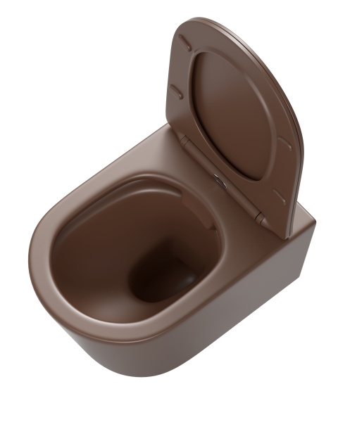 Унитаз подвесной Sapbox Lumara SB1124C1-MDB безободковый с микролифтом