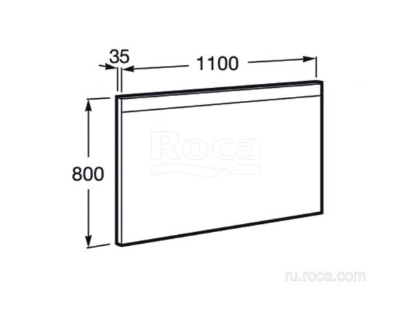 Зеркало Roca Prisma LED 1100x35x800 812267000 Зеркало Roca Prisma LED 1100x35x800 812267000