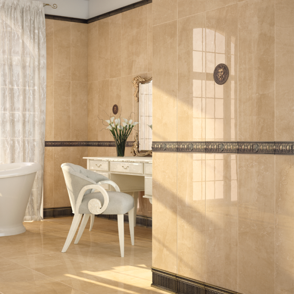 Плитка керамическая напольная 45x45 см SALONI CERAMICA VILLAE XM6570 бежевый