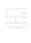 Ванна акриловая Cezares Piave 170x70 PIAVE-170-70-42-W37