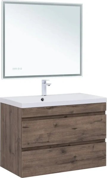 Тумба под раковину Aquanet Нота New 90 см 00334193 подвесная дуб веллингтон табак