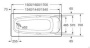 Ванна акриловая Roca Sureste 150х70 прямоугольная ZRU9302778 Ванна акриловая Roca Sureste 150х70 прямоугольная ZRU9302778