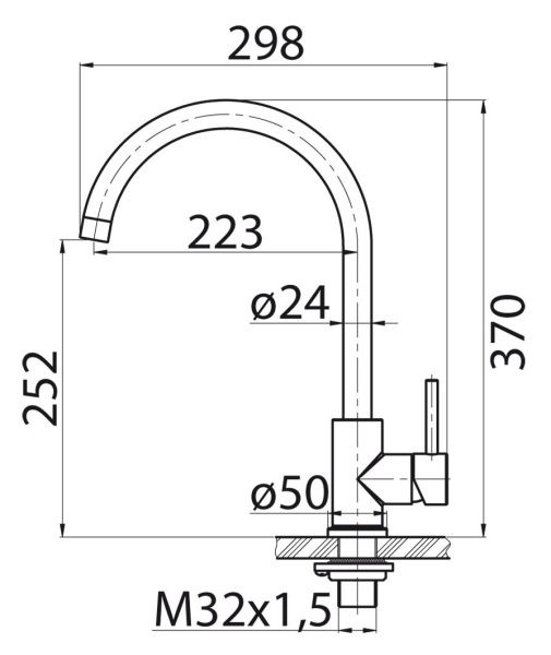 Смеситель для кухни  BelBagno  BB-LAM03-IN хром матовый Смеситель для кухни  BelBagno  BB-LAM03-IN хром матовый