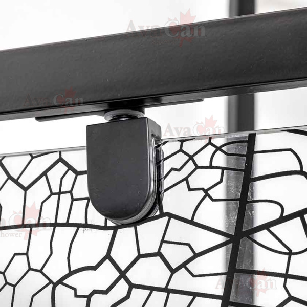 Душевой уголок AvaCan 100x195x100 PB100MT профиль черный