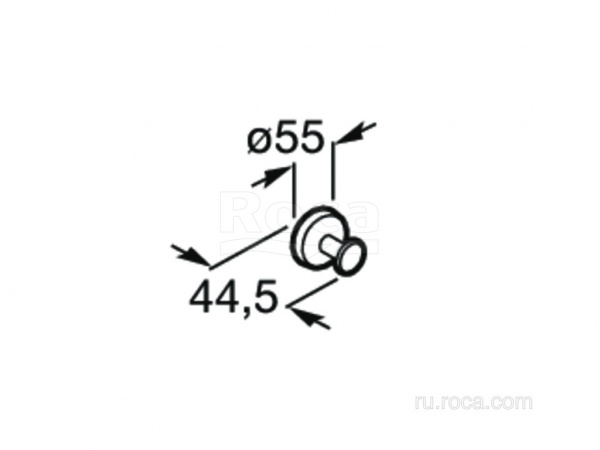 Крючок Roca Twin 816700001 Крючок Roca Twin 816700001