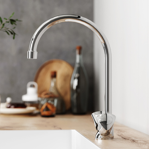 Смеситель для кухонной мойки RedBlu by Damixa Object 340000000 хром глянцевый