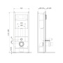 Инсталляция для подвесного унитаза с клавишей Damixa DX00.I011.0101 Инсталляция для подвесного унитаза с клавишей Damixa DX00.I011.0101