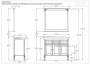 Тумба 102x46,2 см Opadiris Кантара 00-00003680 белый Тумба 102x46,2 см Opadiris Кантара 00-00003680 белый