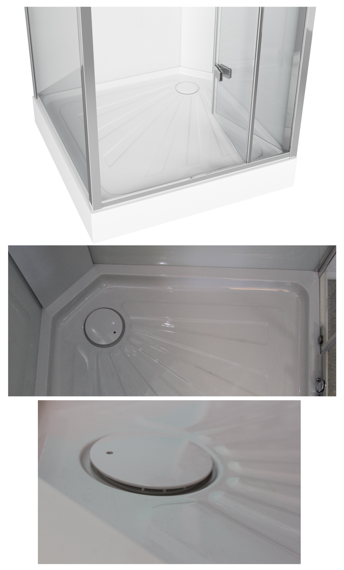 Душевая кабина Ceruttispa 90x225 BELLA90T профиль хром