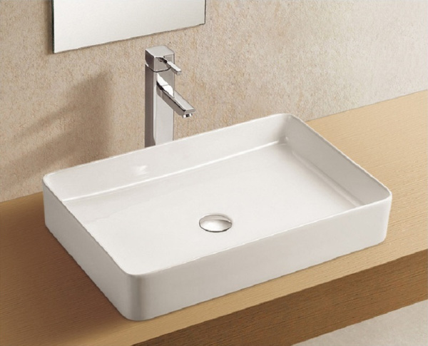 Раковина Azario 600х405х110 накладная белый AZ-2174 Раковина Azario 600х405х110 накладная белый AZ-2174
