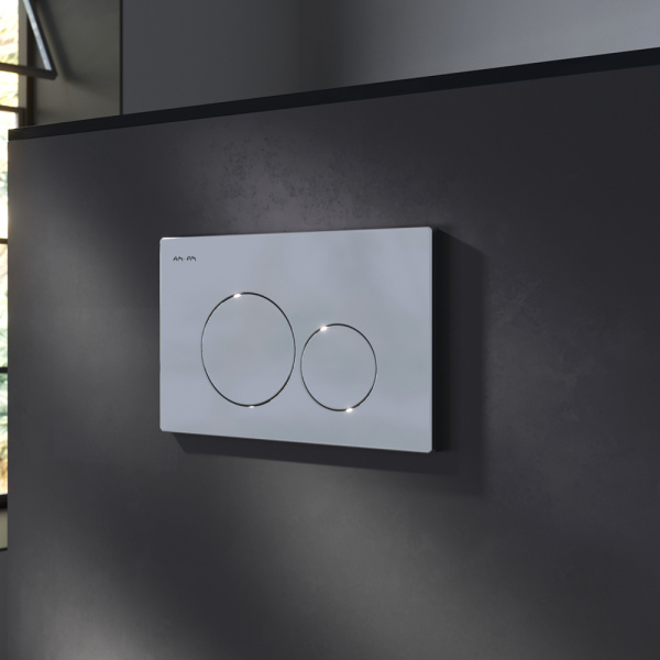 Система инсталляции AM.PM Pro I012704.9051 для унитазов с хромированной кнопкой смыва и шумоизоляцией