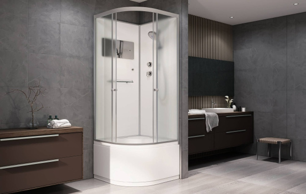 Душевая кабина AvaCan 110x110 D511 профиль хром