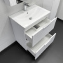 Тумба с раковиной Comforty Лима 70 см 00-00019211 напольная белая