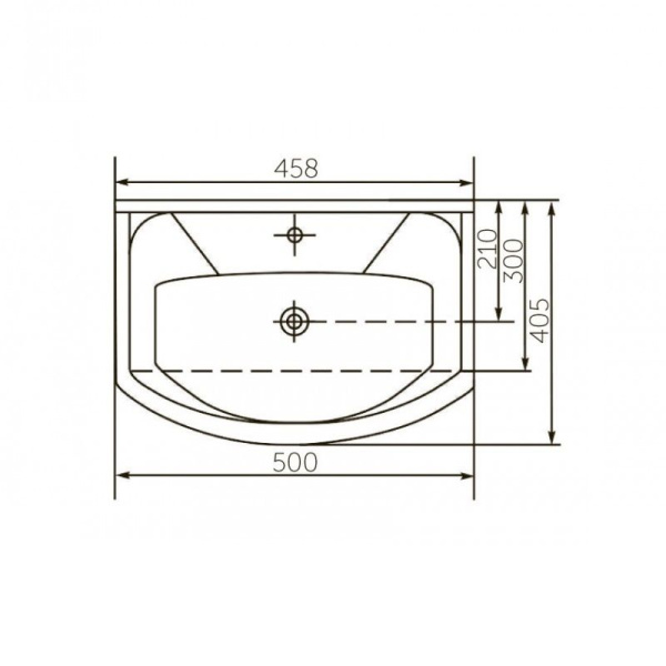Раковина Rosa Элеганс 50 см УТ000001012 подвесная