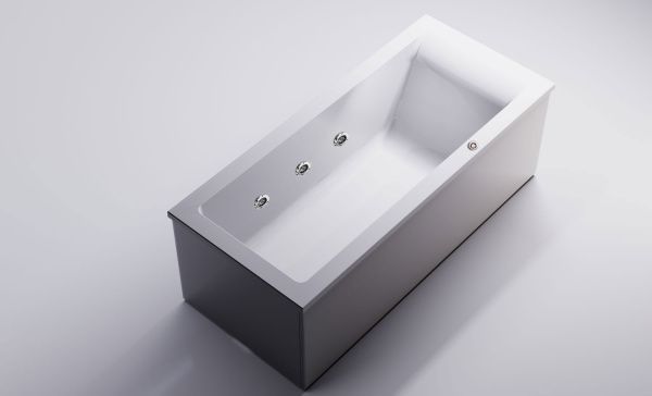 Ванна из литого мрамора пристенная глянцевая 170x75 Astra-Form Нейт с гидромассажем Ванна из литого мрамора пристенная глянцевая 170x75 Astra-Form Нейт с гидромассажем