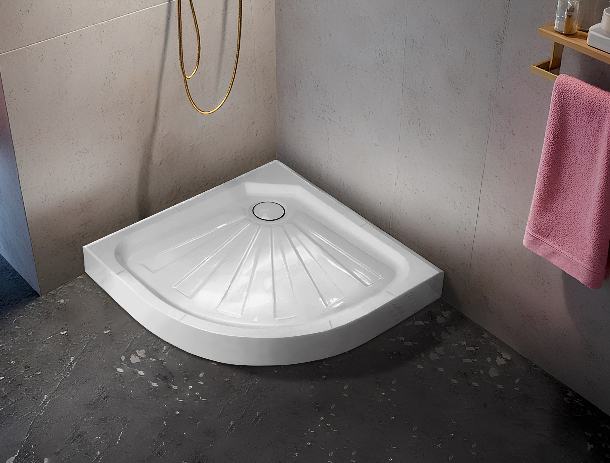 Поддон акриловый Ceruttispa 90x90 R90