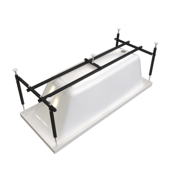 Ванна акриловая Radomir Веста 170x70 2-01-0-0-1-237Р белая пристенная с каркасом