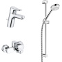 Комплект для ванны и душа  Kludi PURE&EASY 376850565 хром Комплект для ванны и душа  Kludi PURE&EASY 376850565 хром