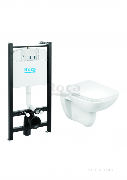 ПЭК Roca Debba Pack 893104970 подвесной унитаз Rimless + инсталляция + Slim сиденье дюропласт ПЭК Roca Debba Pack 893104970 подвесной унитаз Rimless + инсталляция + Slim сиденье дюропласт