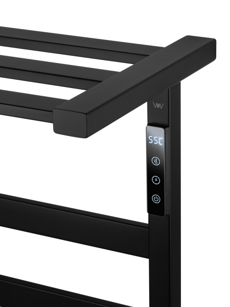 Полотенцесушитель электрический Wonzon & Woghand Frankfurt WW-A1026-MB подвесной черный матовый