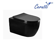 Унитаз Ceruttispa Oglio Aria CT9239 подвесной безободковый с сиденьем микролифт