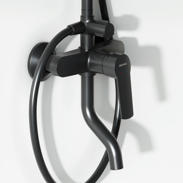 Душевая стойка Damixa Jupiter 977740300 черный матовый