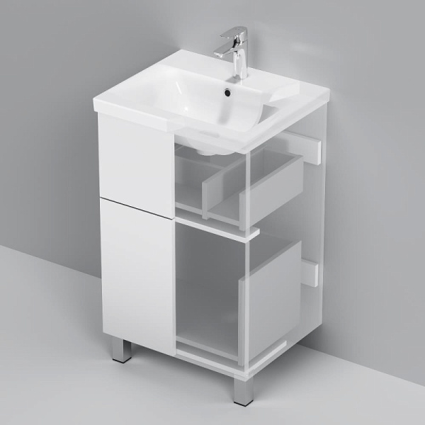 Тумба под раковину Am.Pm Gem 50 см M90FSX0502WG напольная белая