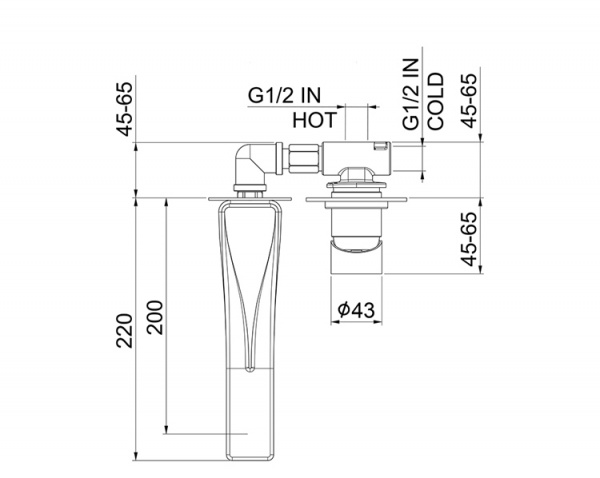 Излив Webert AC1039015 Хром Излив Webert AC1039015 Хром