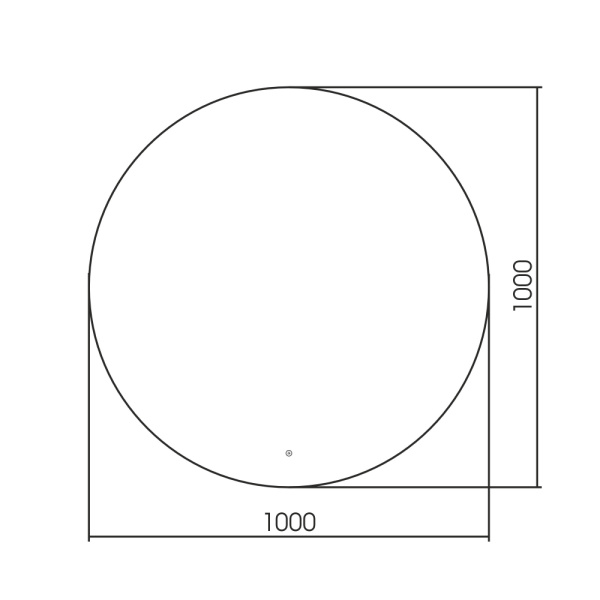 Зеркало с подсветкой, сенсорным выключателем и диммером 100x100 см ABBER  AG6203SL-1,0 Зеркало с подсветкой, сенсорным выключателем и диммером 100x100 см ABBER  AG6203SL-1,0