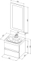 Тумба под раковину Aquanet Беркли 50 см 00302347 подвесная белая глянцевая