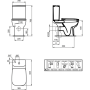 Напольный унитаз для монтажа с бачком Ideal Standard ESEDRA T283401 Напольный унитаз для монтажа с бачком Ideal Standard ESEDRA T283401